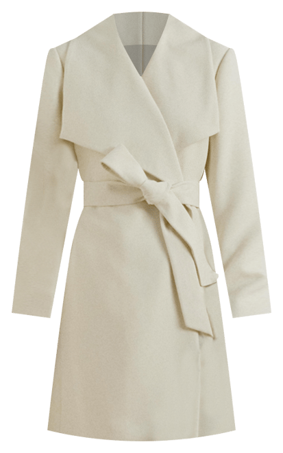 新作セール Ralph Lauren  Crepe Belted Wrap Coat コート Lauren Ralph Lauren Women's Crepe Belted Wrap Coat, Created