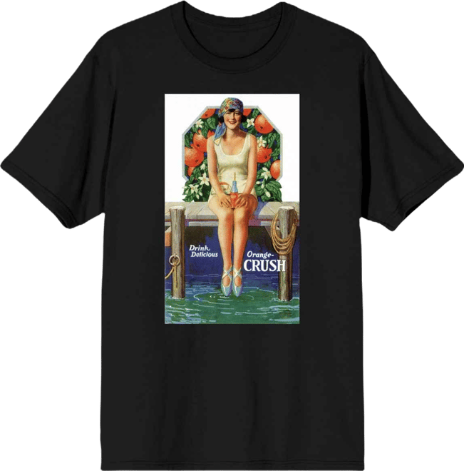 Men's Woman On Bench Drink Delicious Black T-shirt-3XL