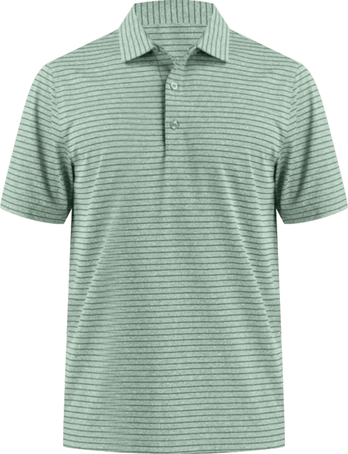 Men's Forge Eco Heather Stripe Stretch Recycled Polo