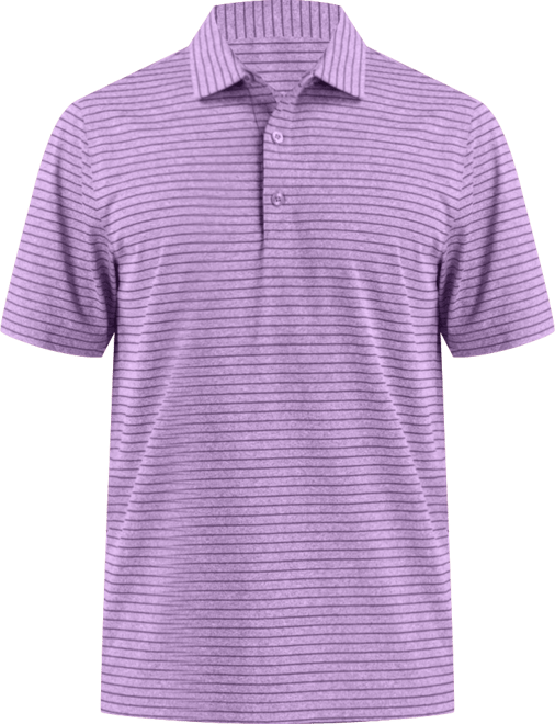 Men's Forge Eco Heather Stripe Stretch Recycled Polo