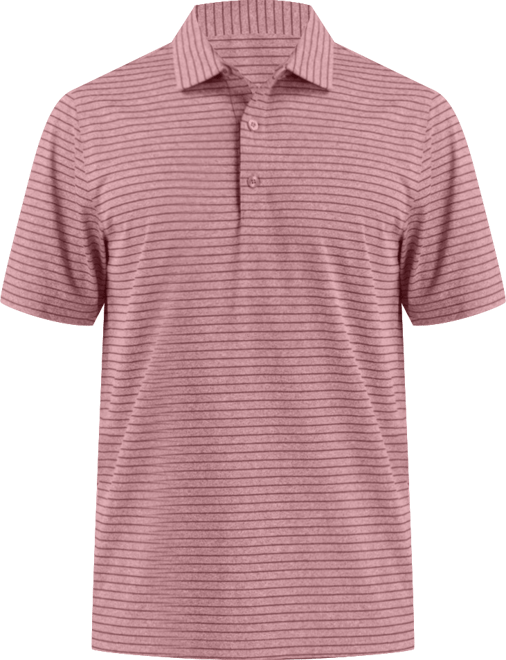 Men's Forge Eco Heather Stripe Stretch Recycled Polo
