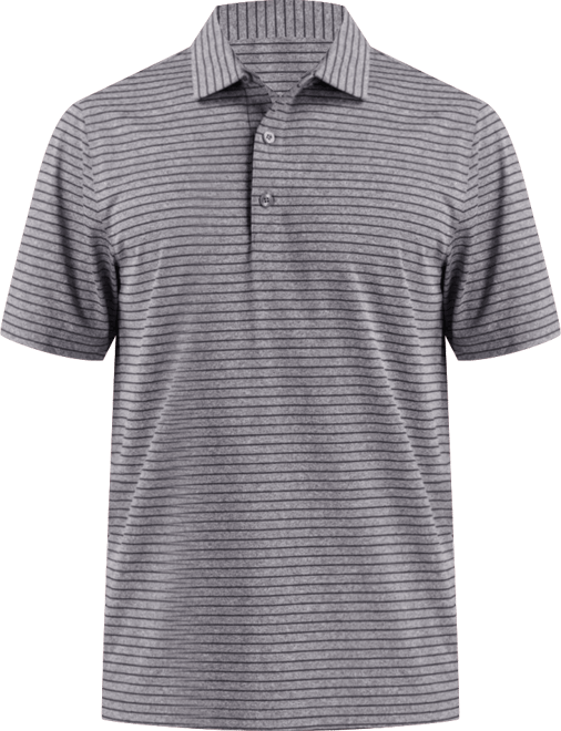 Men's Forge Eco Heather Stripe Stretch Recycled Polo