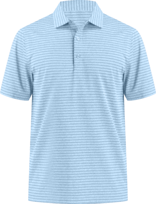 Men's Forge Eco Heather Stripe Stretch Recycled Polo