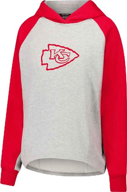 Sport Women's Gray/Red Kansas City Chiefs Joy Cropped Raglan Pullover Hoodie