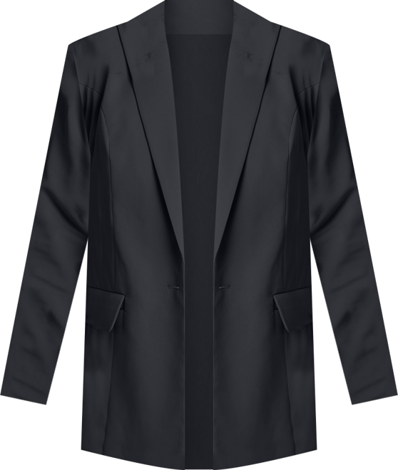 Women's Plus Size The Fluid Crepe Longline Blazer