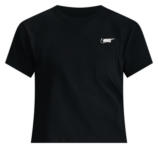 Nike Sportswear Club Playera de manga corta con gráfico cropped para mujer