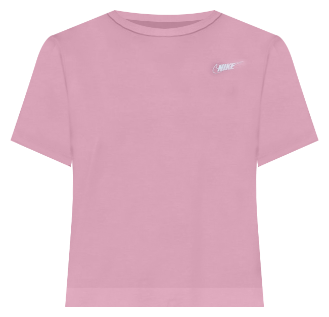 Nike Sportswear Club Women's Short-Sleeve Cropped Graphic T-Shirt