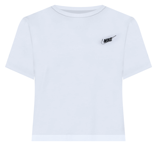 Nike Sportswear Club Women's Short-Sleeve Cropped Graphic T-Shirt