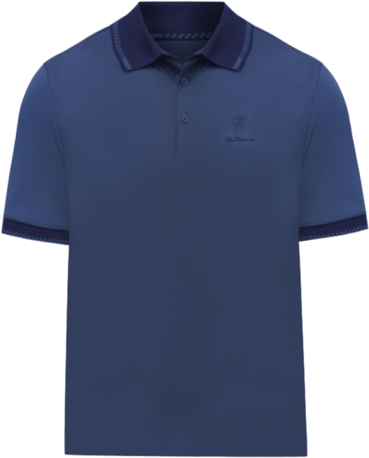 Men's Checker Rib Tech Pique Sports Fit Polo Shirt