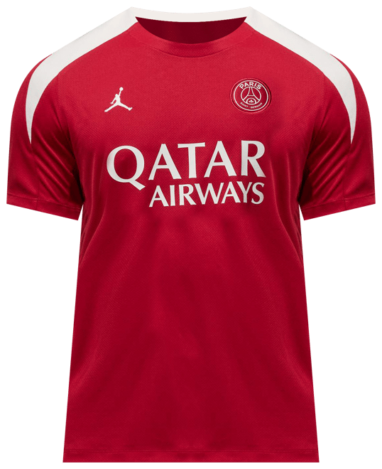Paris Saint-Germain Strike Dördüncü Jordan Dri-FIT Kısa Kollu Örgü Erkek Futbol Üstü