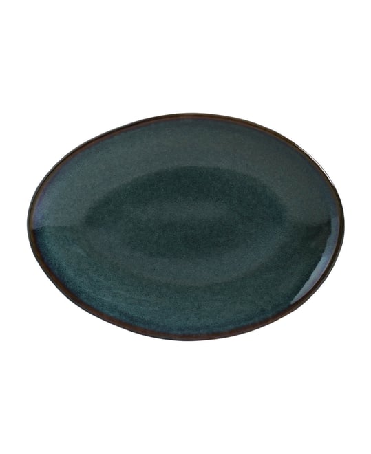 Stoneware Oval Dessert Plates, Set of 6