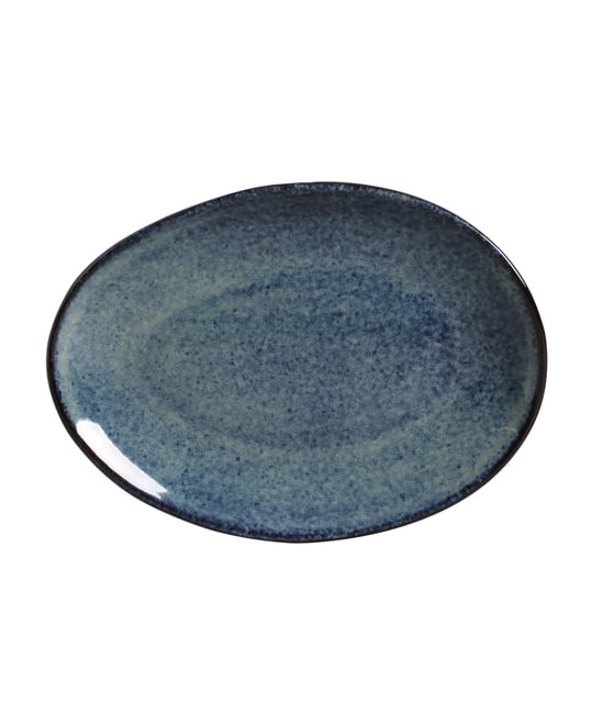Stoneware Oval Dessert Plates, Set of 6