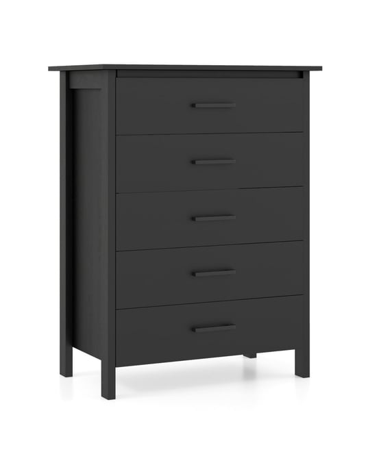 Modern 5-Drawer Chest Dresser for Bedroom or Entryway Storage and Organization