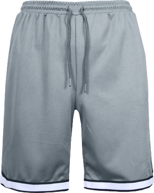 Men's Premium Active Moisture Wicking Workout Mesh Shorts with Trim