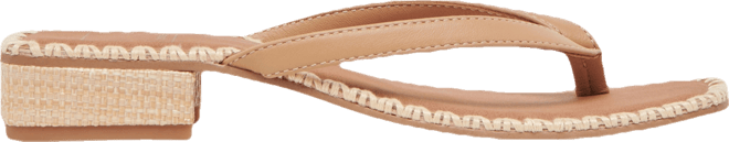 Women's Barty Whipstitch Thong Low Heel Sandals