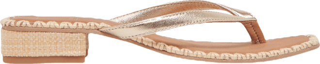 Women's Barty Whipstitch Thong Low Heel Sandals