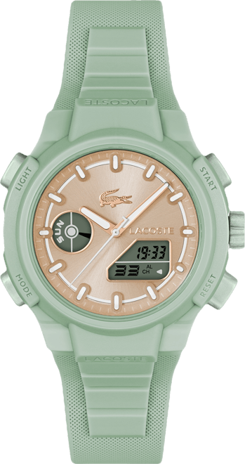 Women's LC33 Green Silicone Strap Watch, 40mm