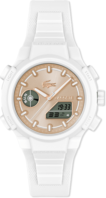 Women's LC33 White Silicone Strap Watch, 40mm