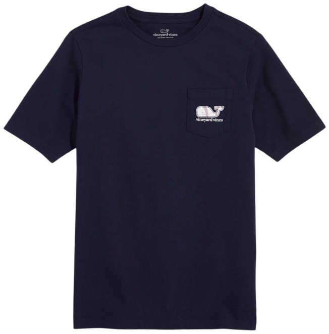 Boys' Baseball Whale Short-Sleeve Pocket Tee