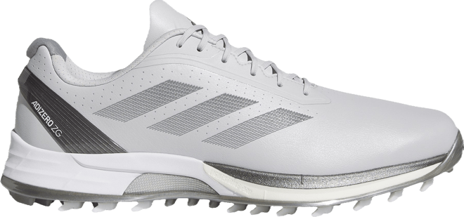 adidas Adizero ZG Spikeless Golf Shoes Light Grey/Silver Metallic