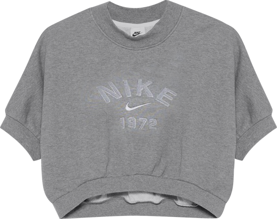 Nike Women's NSW Short Sleeve Fleece Crew