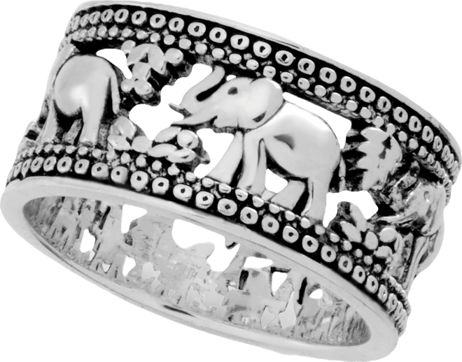 Elephant Band Ring