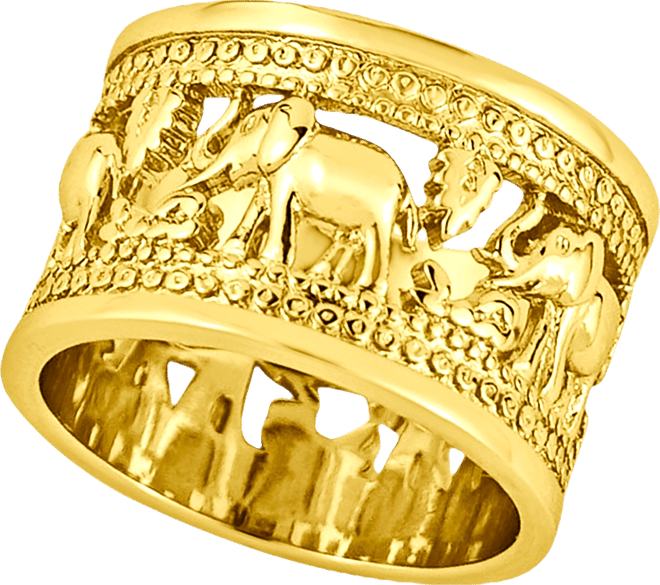Elephant Band Ring
