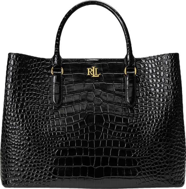 【Ralph Lauren】クロコダイル型押し♪ ラージ Marcy サッチェル Lauren Ralph Lauren Marcy Large Embossed Leather Satchel