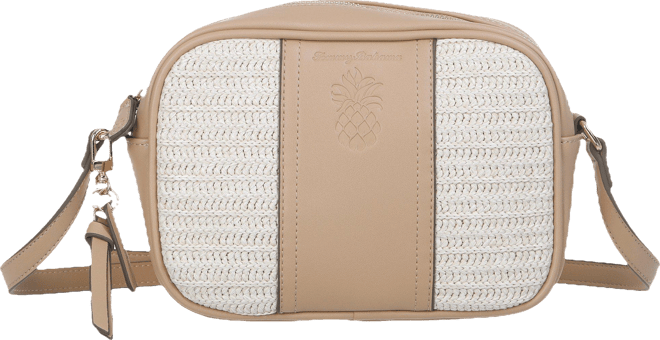 Tommy Bahama Woven Embossed Logo Camera Bag