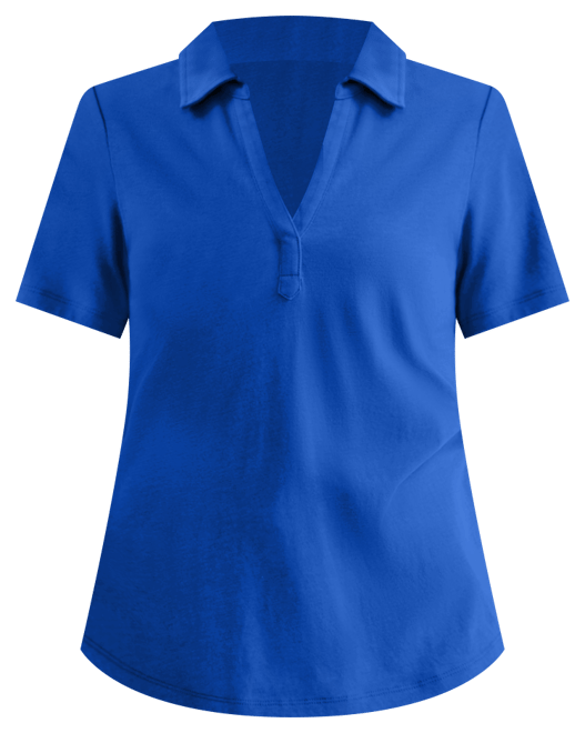 Women's Short-Sleeve Knit Polo Shirt, Exclusively at Macy's