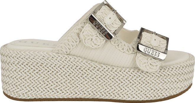 Women's Binks Double-Buckle Woven Platform Wedge Sandals