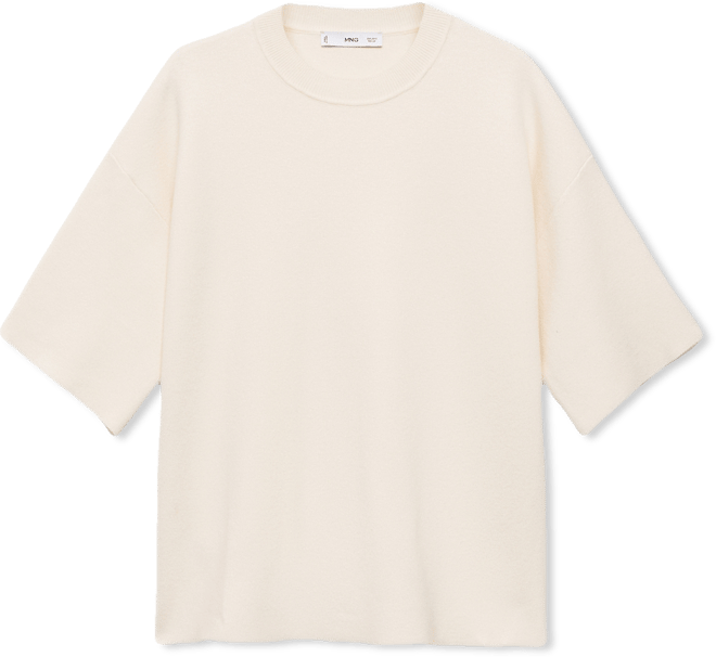 Women's Short-Sleeved Fine Knit Sweater