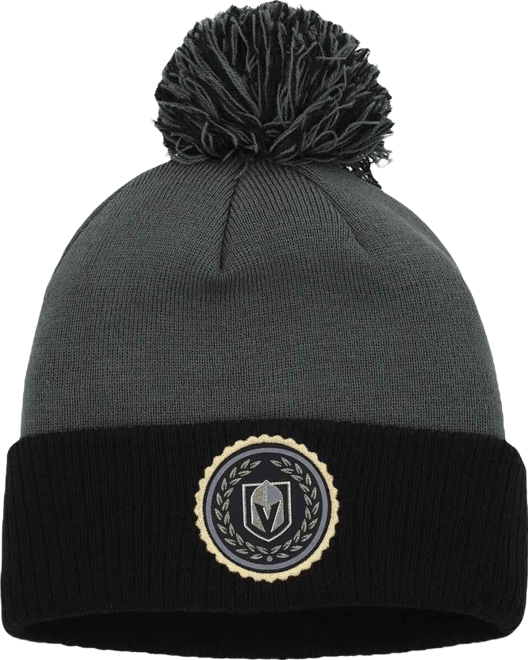 Women's Gray Vegas Golden Knights Laurel Cuffed with Pom Knit Hat