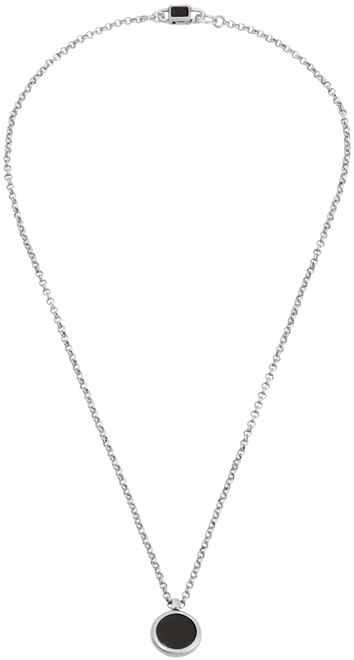 Single Circle Stone Necklace