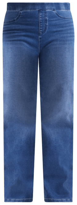 Women's Mid-Rise Straight Pull-On Jeans, Exclusively at Macy's