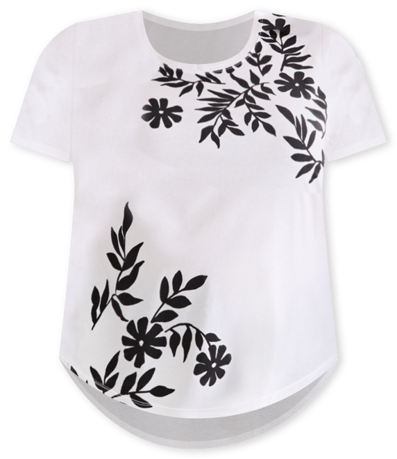 Plus Size Printed Crewneck Tee, Exclusively at Macy's