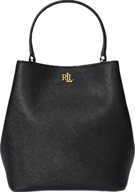 Crosshatch Leather Small Reese Bucket Bag