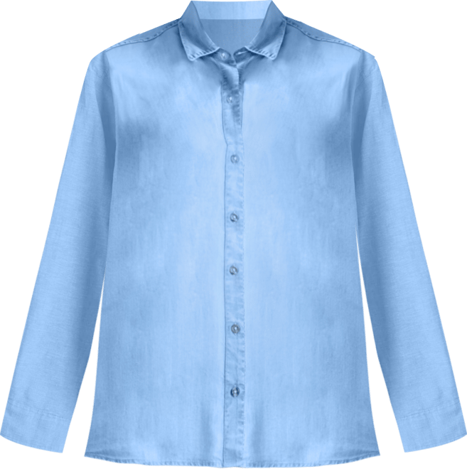 Women's Chambray Perfect Button-Up Shirt, Exclusively at Macy's