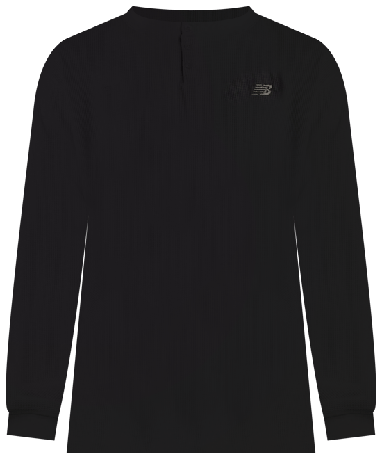 New Balance Men's Numeric Waffle Knit Long Sleeve Henley