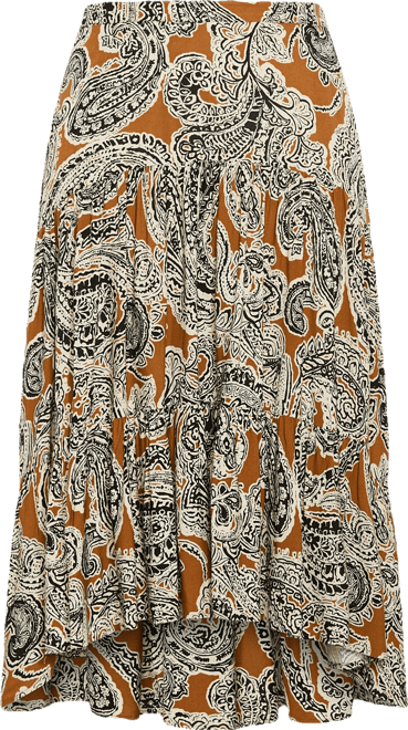 Plus Size Misha Print Skirt