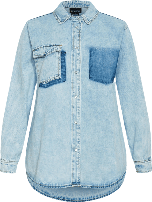 Plus Size Denim Ivy Shirt
