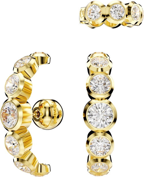 Imber Gold-Tone Plated Round Cut Ear Cuff Sets