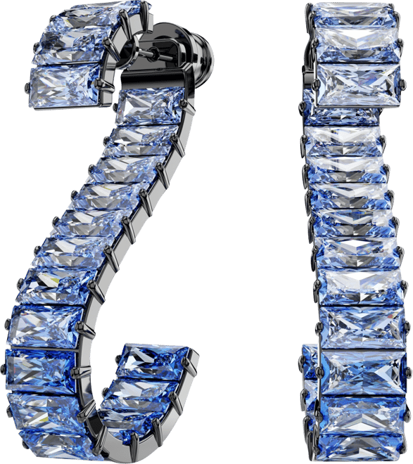 Matrix Ruthenium Plated Drop Earrings