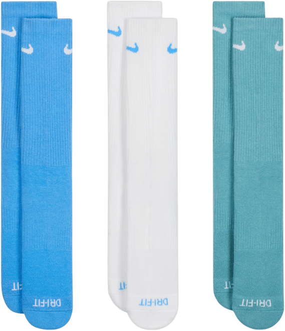 Nike Everyday Plus Cushioned Calcetas de entrenamiento (3 pares)