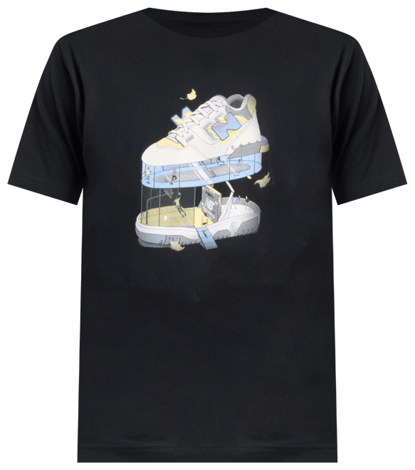 Tシャツ・カットソー New Balance Men's Black Fitness T-Shirt MT51918-BK Fitness Center T-Shirt - New Balance