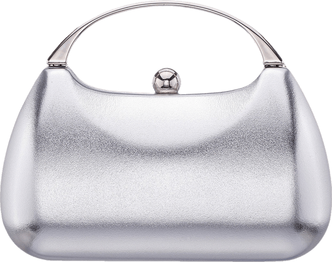 N By Nina Curved Metallic Minaudiere Evening Bag - JCPenney