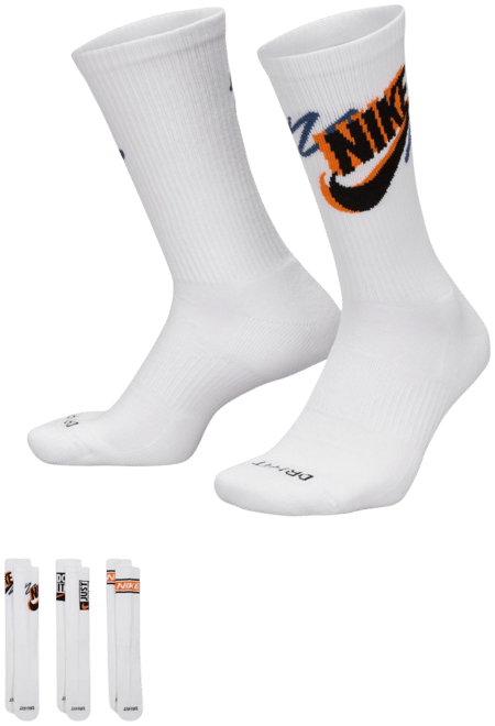 Nike Unisex Crew Socks - 3 Pack