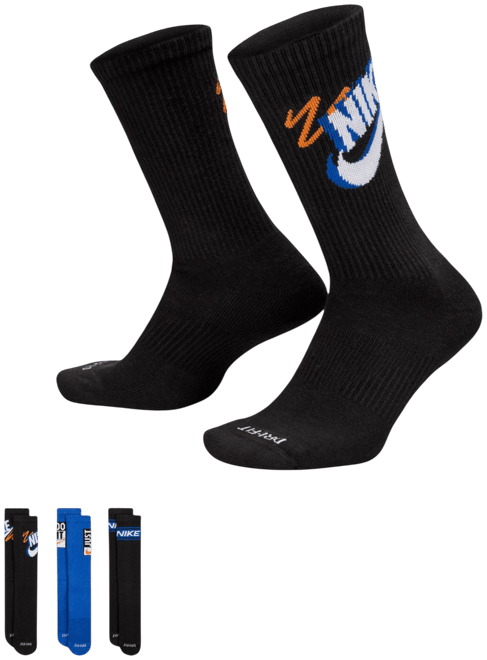 Nike Unisex Crew Socks - 3 Pack