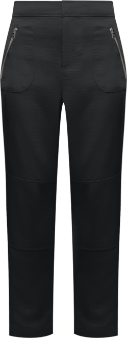 Women's Elastic Waist-Back Zipper Trousers