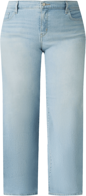 Plus Size Mid Rise 318 Shaping Wide-Leg Jeans